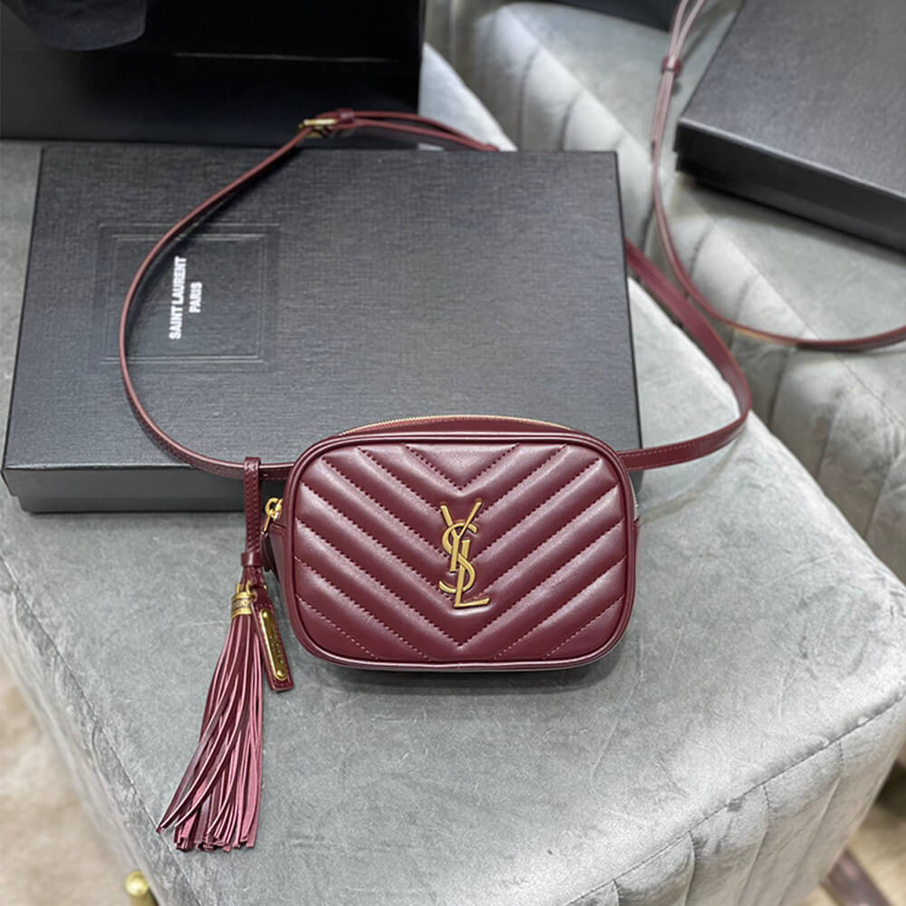 Y51 lou belt bag in matelasse leather