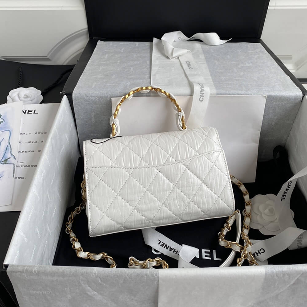 Ch**el mini flap bag with top handle