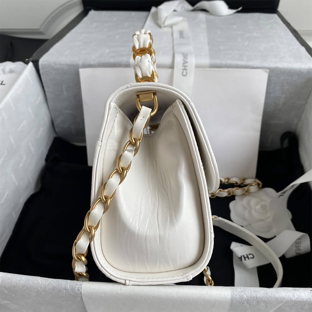 Ch**el mini flap bag with top handle
