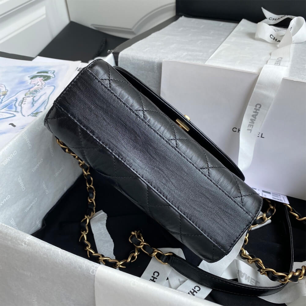 Ch**el mini flap bag with top handle