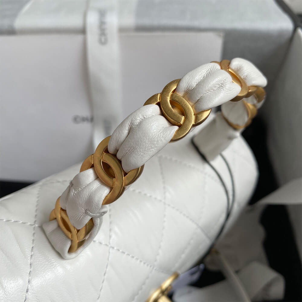 Ch**el mini flap bag with top handle