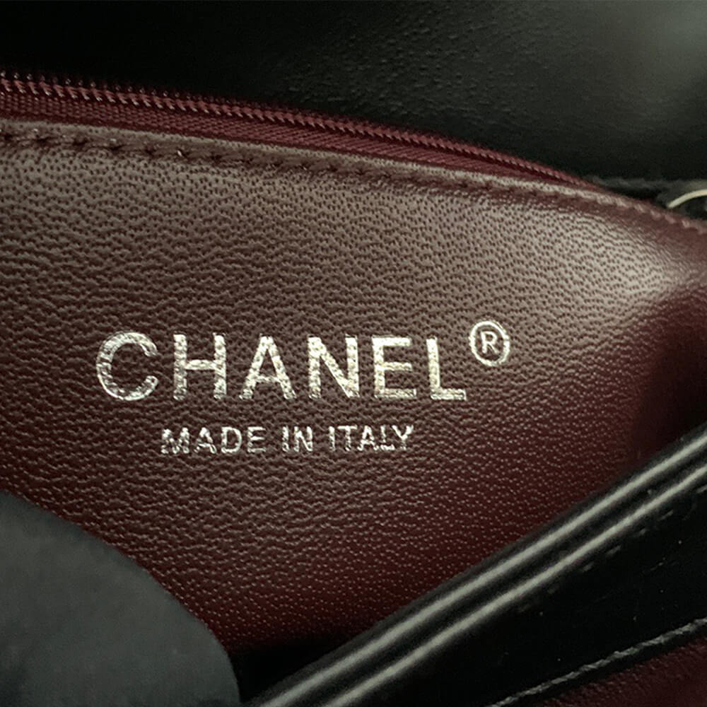 Ch**el flap bag with top handle
