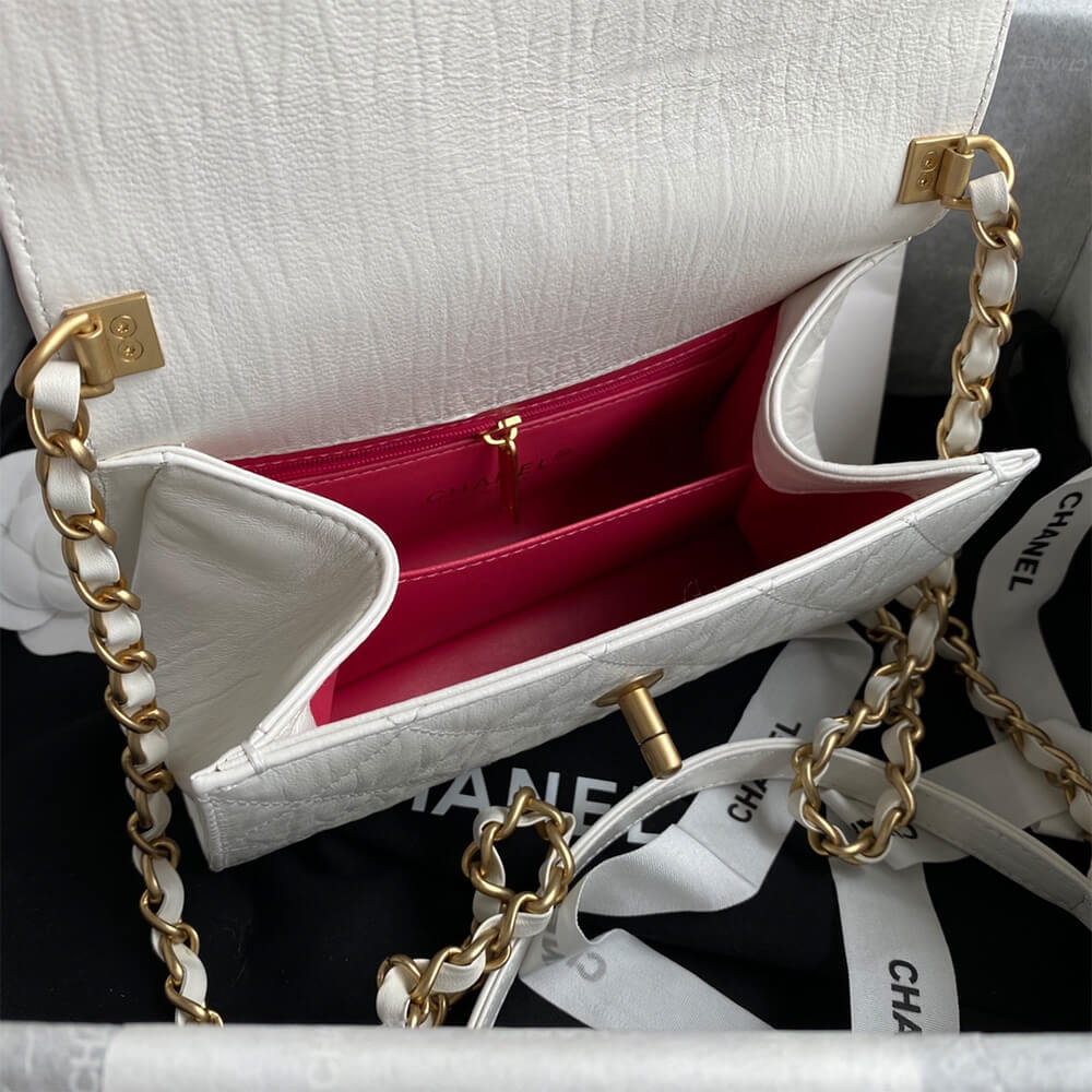Ch**el mini flap bag with top handle