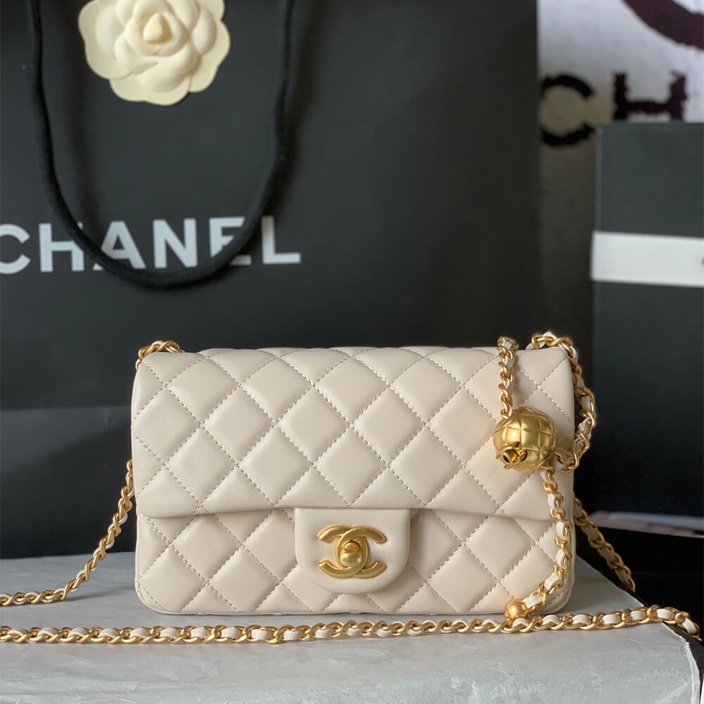 Ch**el pearl crush mini rectangular flap