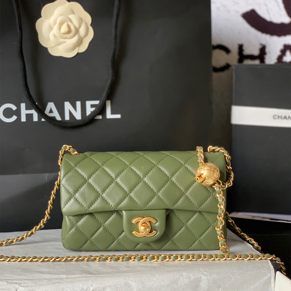 Ch**el pearl crush mini rectangular flap