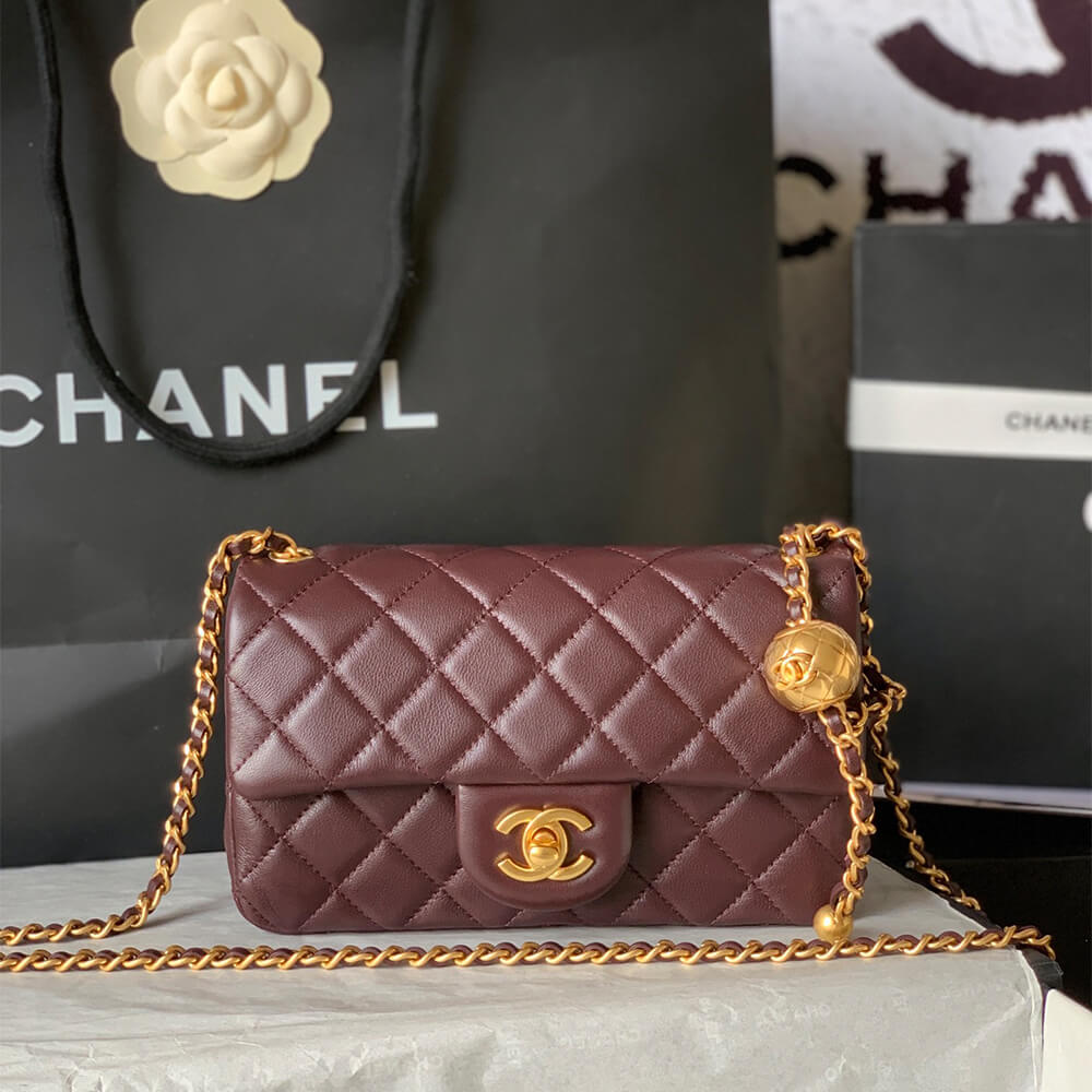 Ch**el pearl crush mini rectangular flap