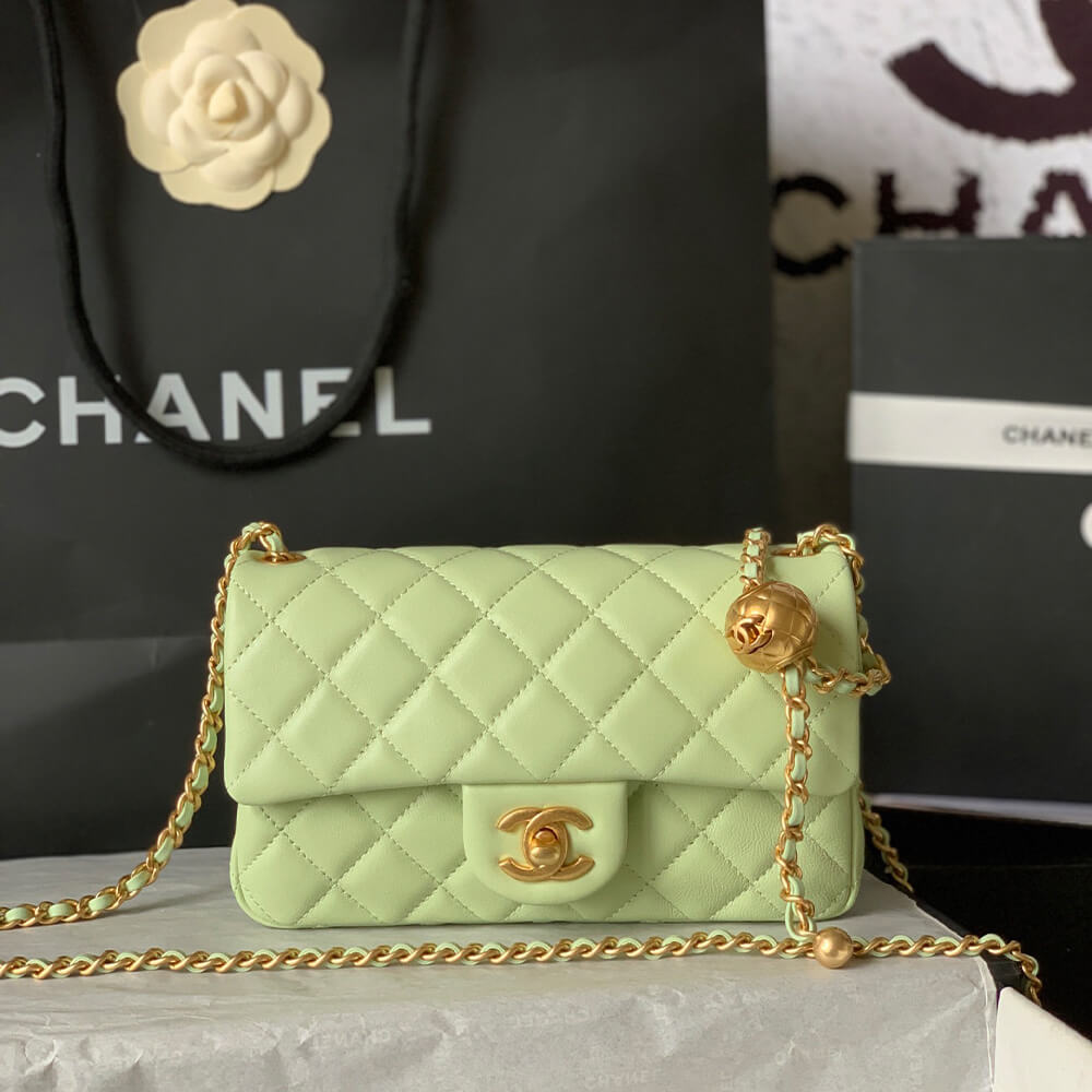 Ch**el pearl crush mini rectangular flap