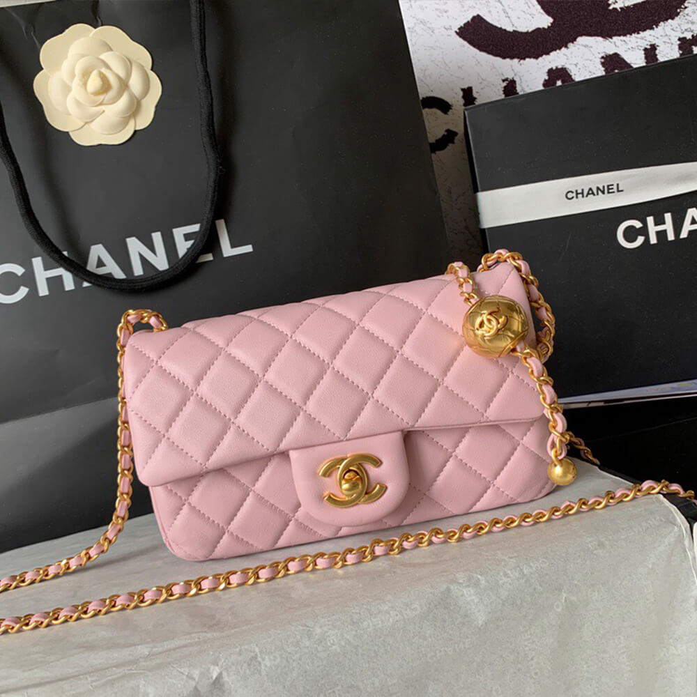 Ch**el pearl crush mini rectangular flap