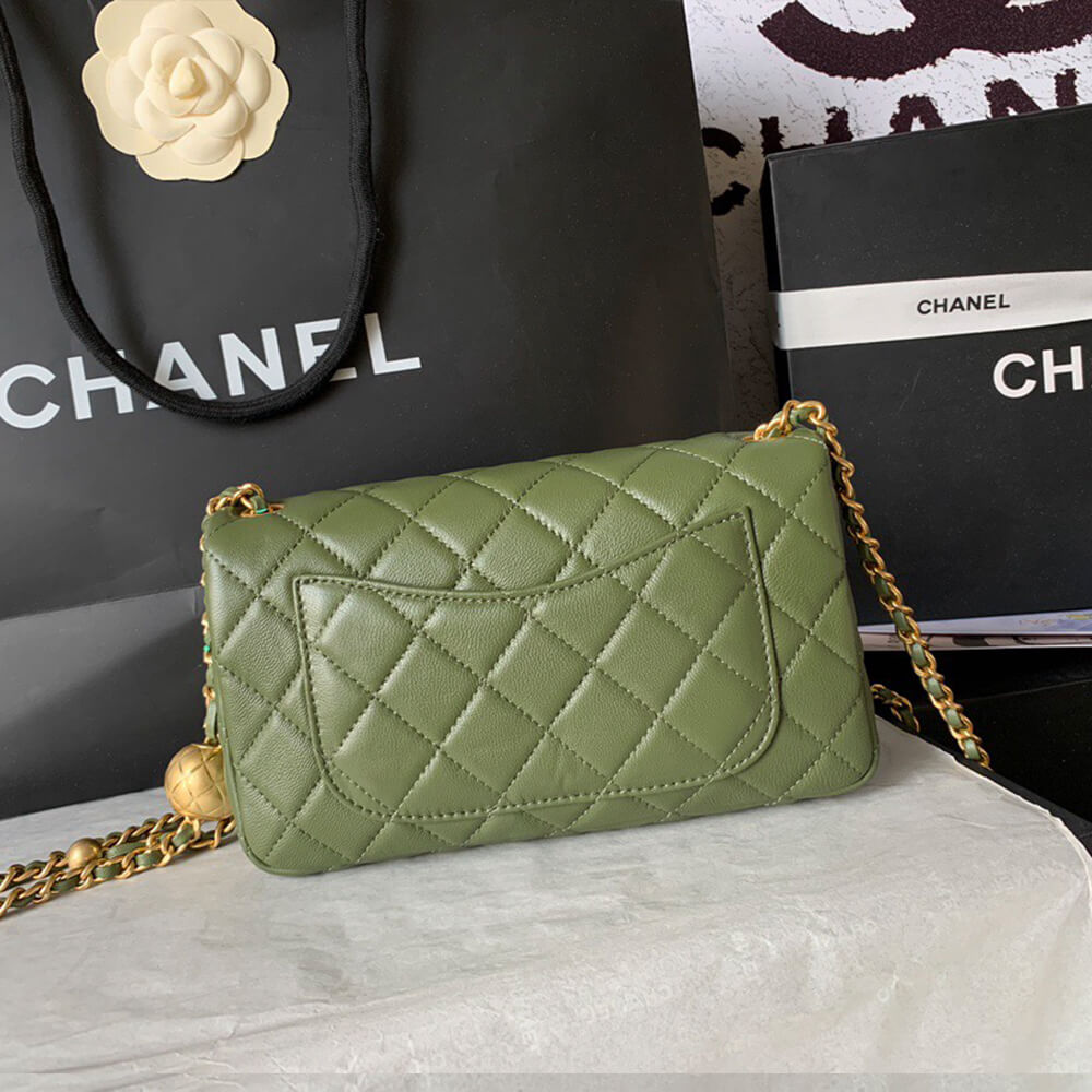 Ch**el pearl crush mini rectangular flap