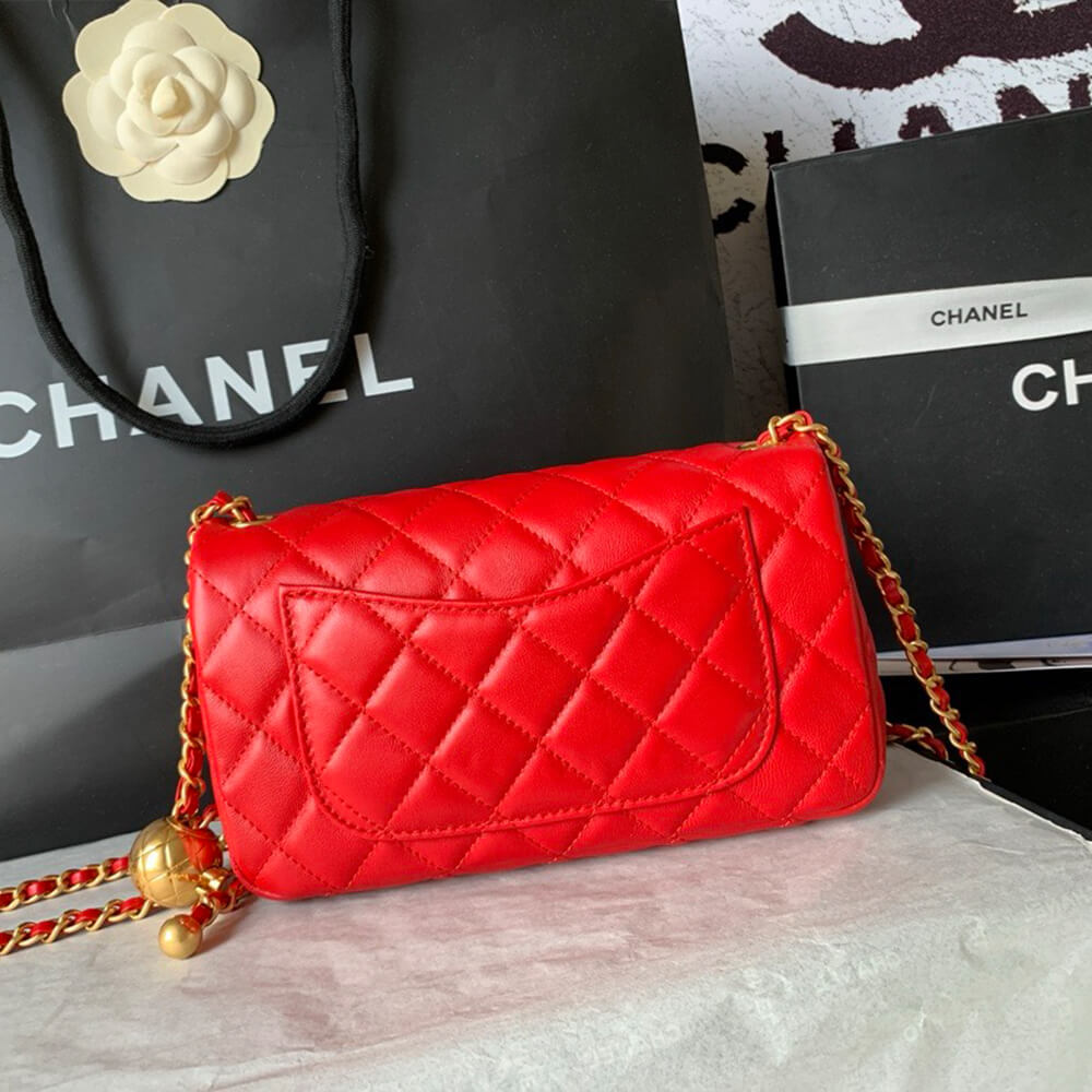 Ch**el pearl crush mini rectangular flap