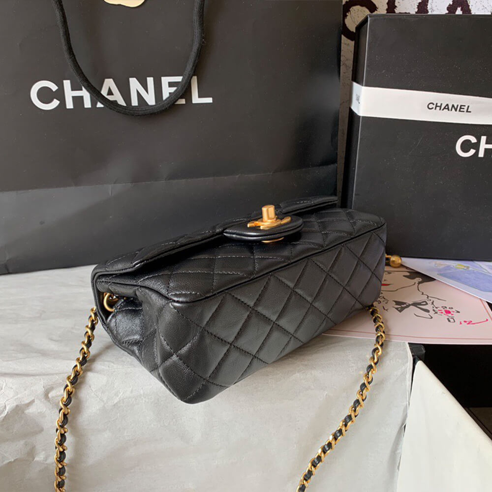 Ch**el pearl crush mini rectangular flap