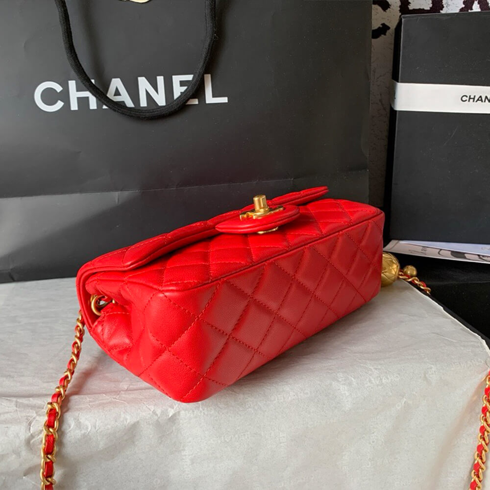 Ch**el pearl crush mini rectangular flap