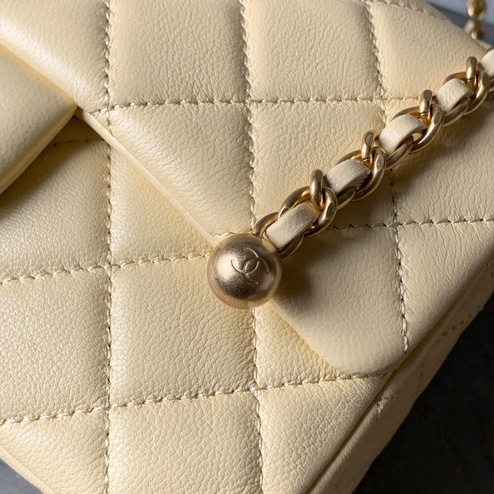 Ch**el pearl crush mini rectangular flap