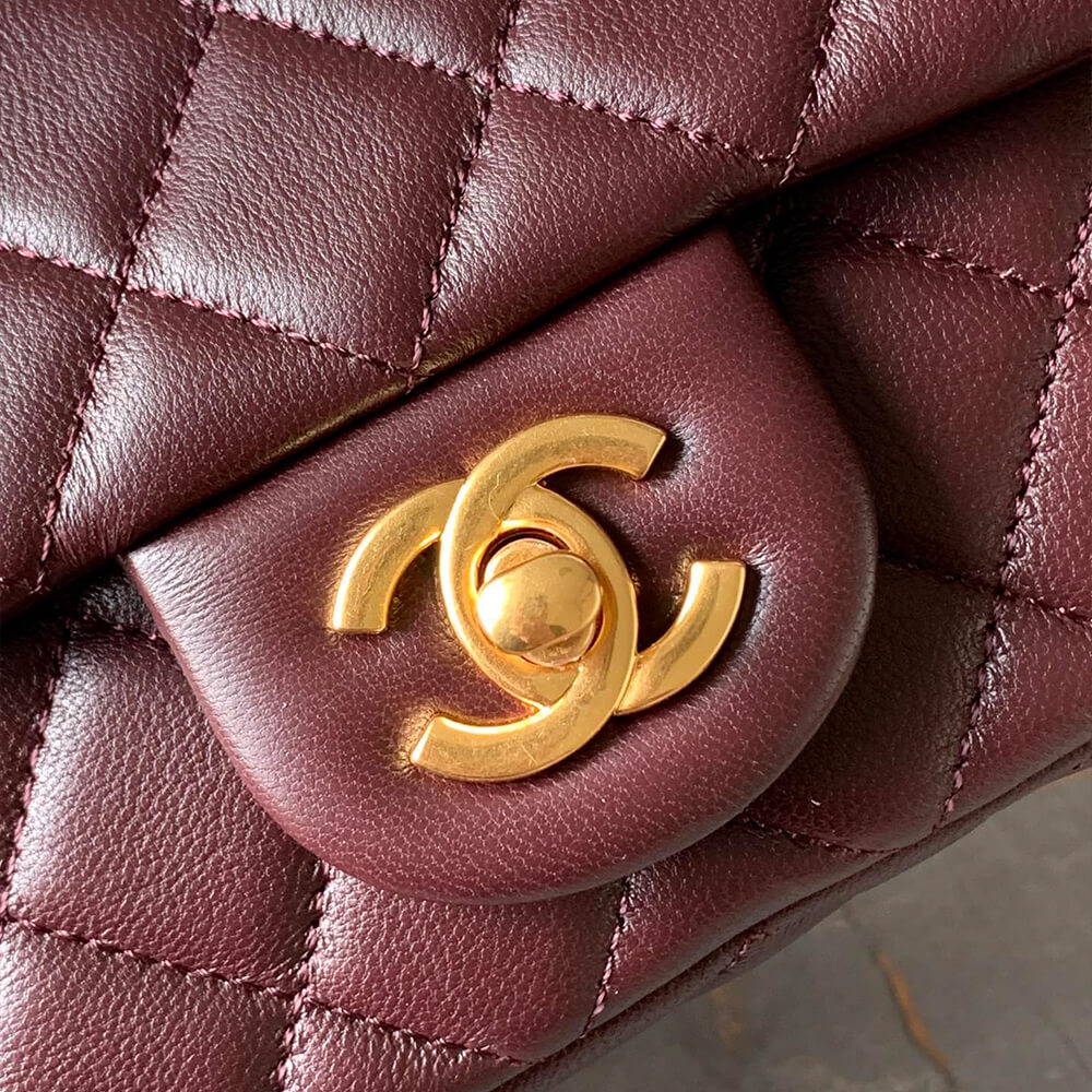 Ch**el pearl crush mini rectangular flap