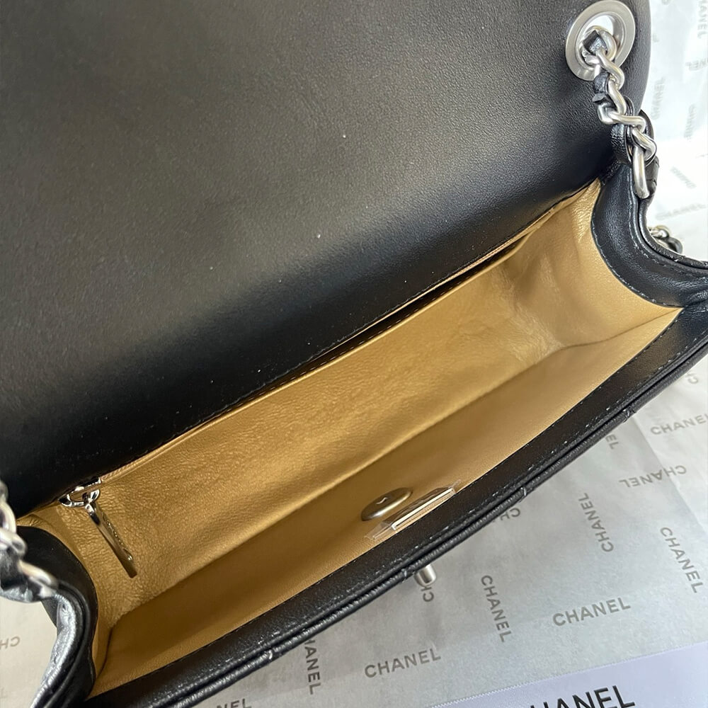 Ch**el pearl crush mini rectangular flap