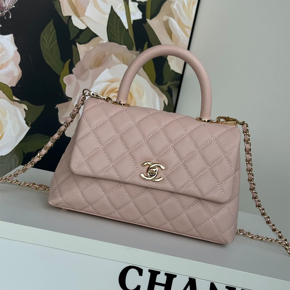 Ch**el coco handle bag small