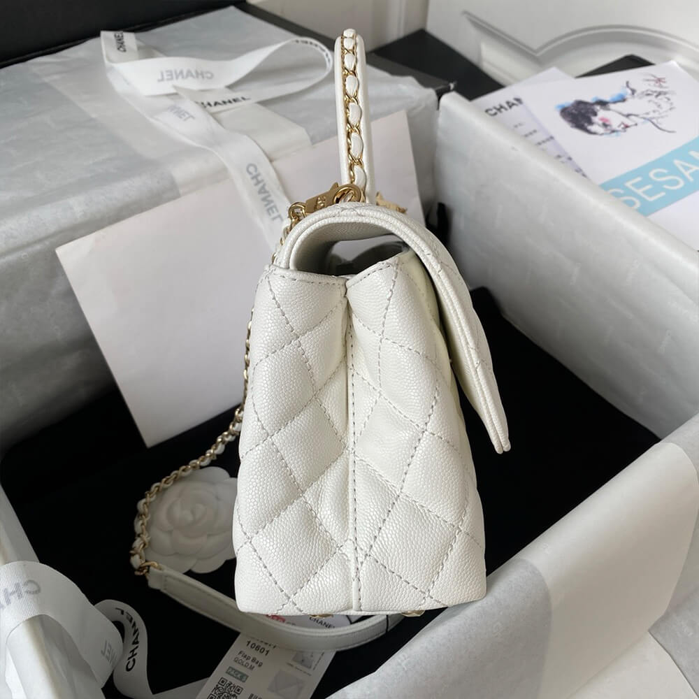 Ch**el coco handle bag small