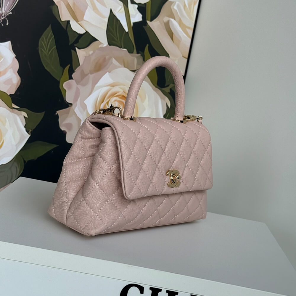 Ch**el coco handle bag small