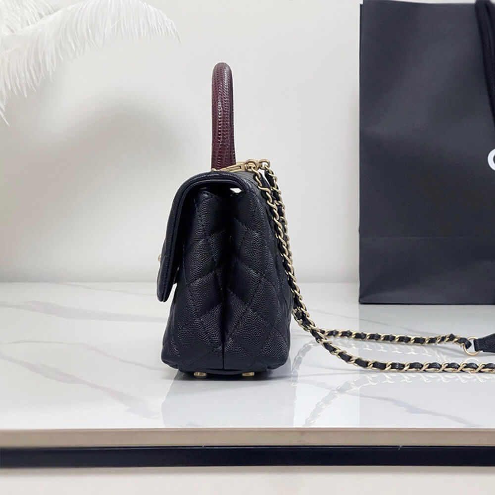 Ch**el coco handle bag small