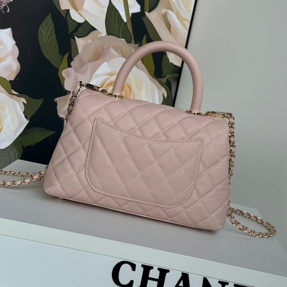 Ch**el coco handle bag small