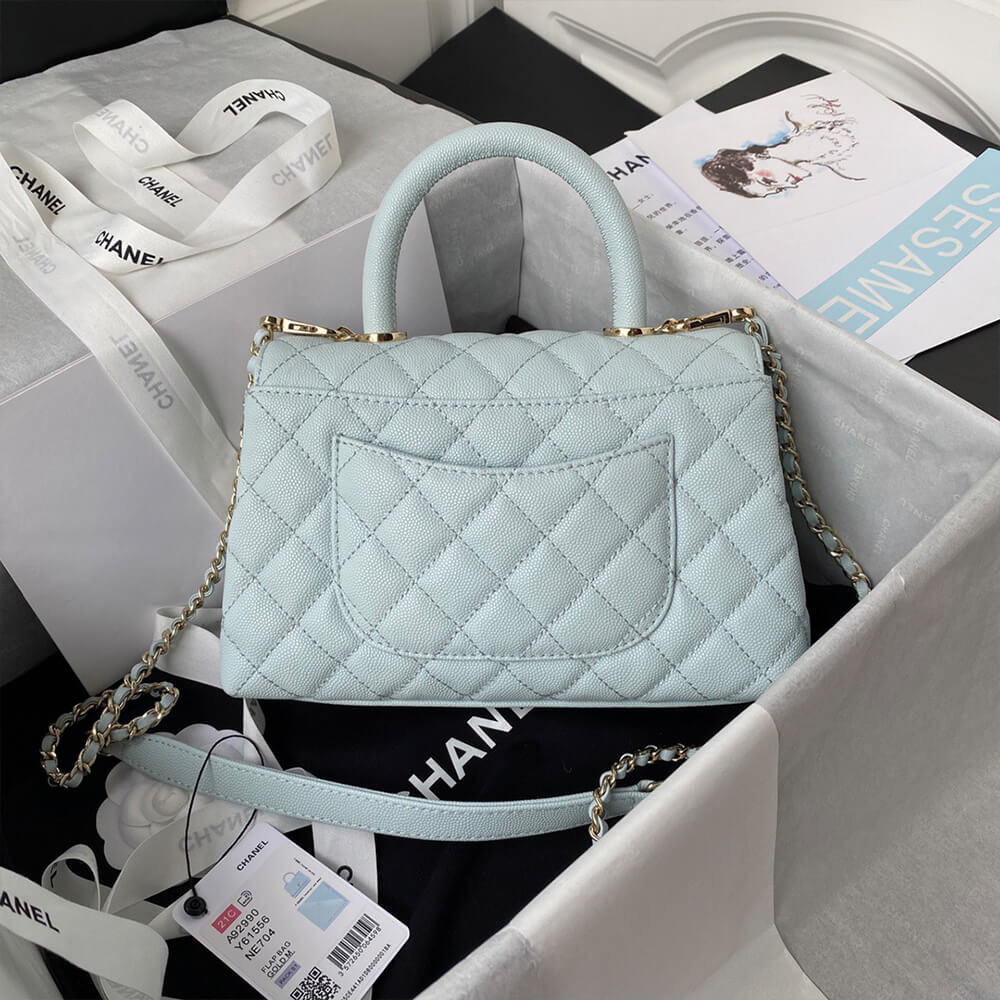 Ch**el coco handle bag small