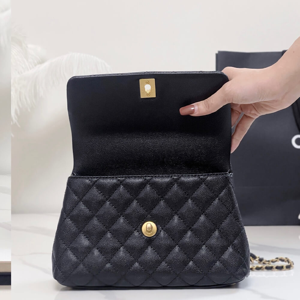 Ch**el coco handle bag small