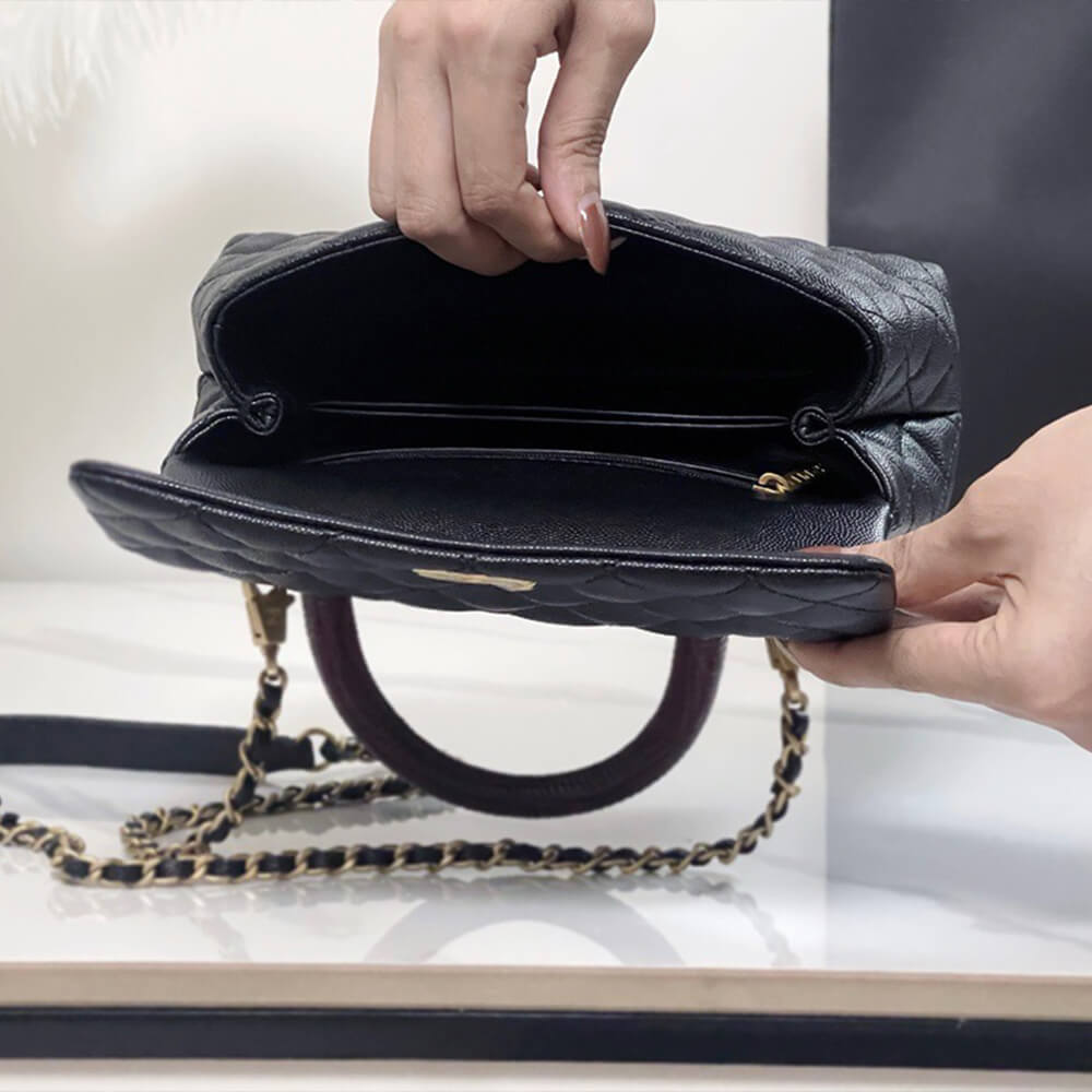 Ch**el coco handle bag small