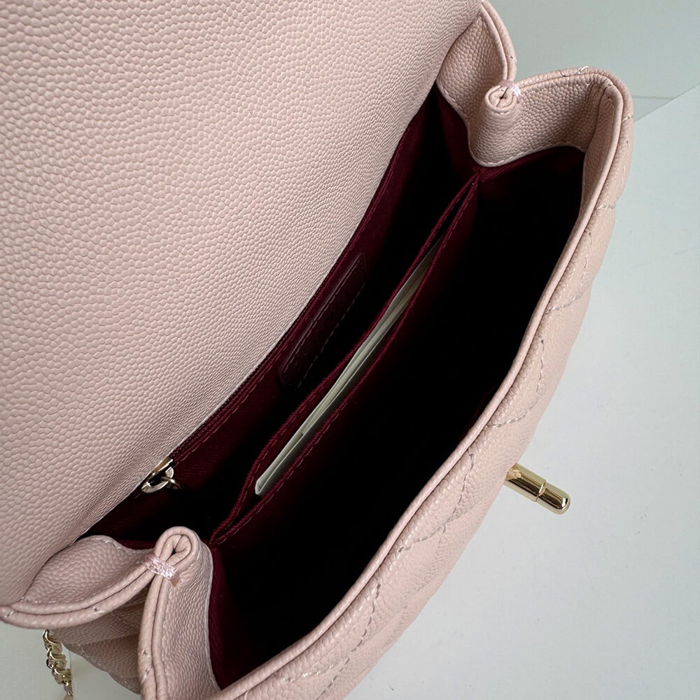 Ch**el coco handle bag small