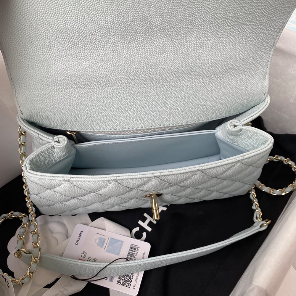 Ch**el coco handle bag small