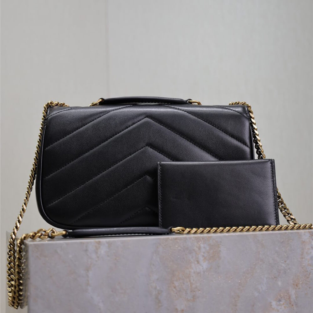 Y51 loulou small in matelasse lambskin