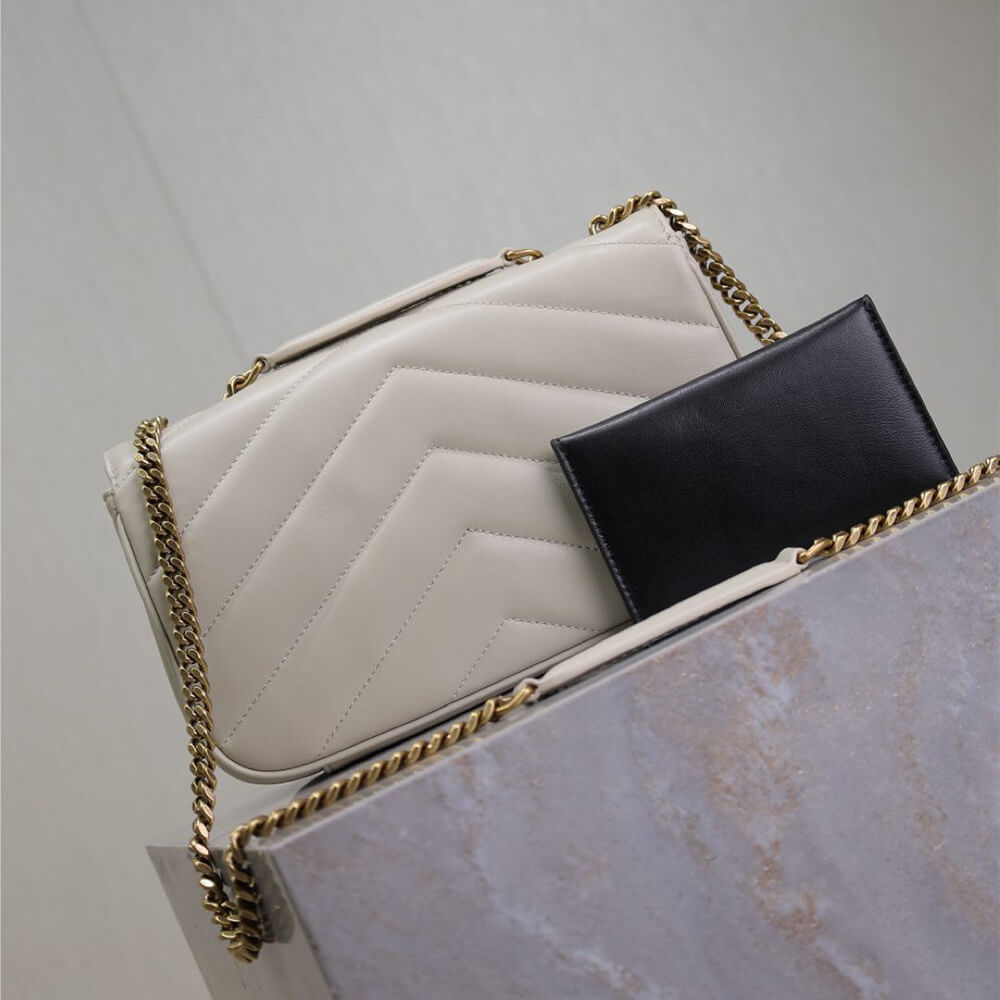 Y51 loulou small in matelasse lambskin