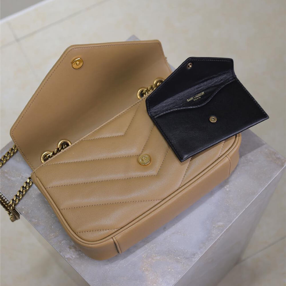 Y51 loulou small in matelasse lambskin