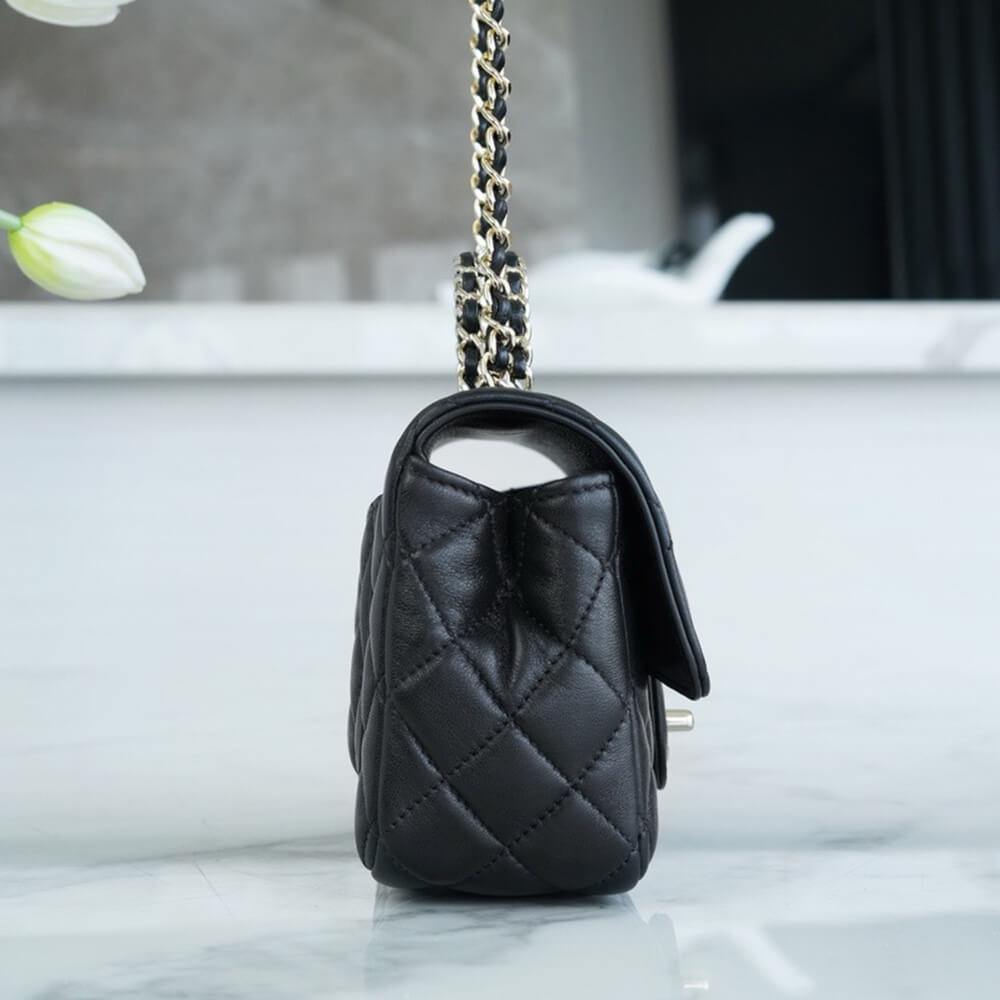 Ch**el mini flap with top handle