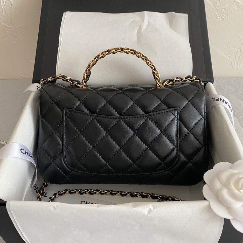 Ch**el mini flap with top handle