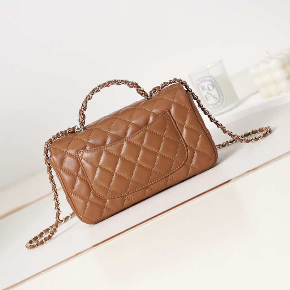Ch**el mini flap with top handle