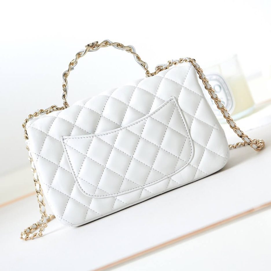 Ch**el mini flap with top handle