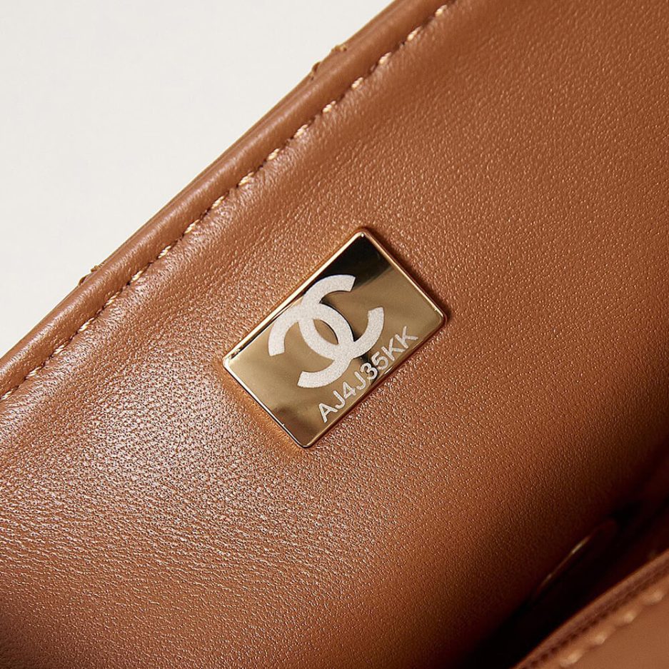 Ch**el mini flap with top handle