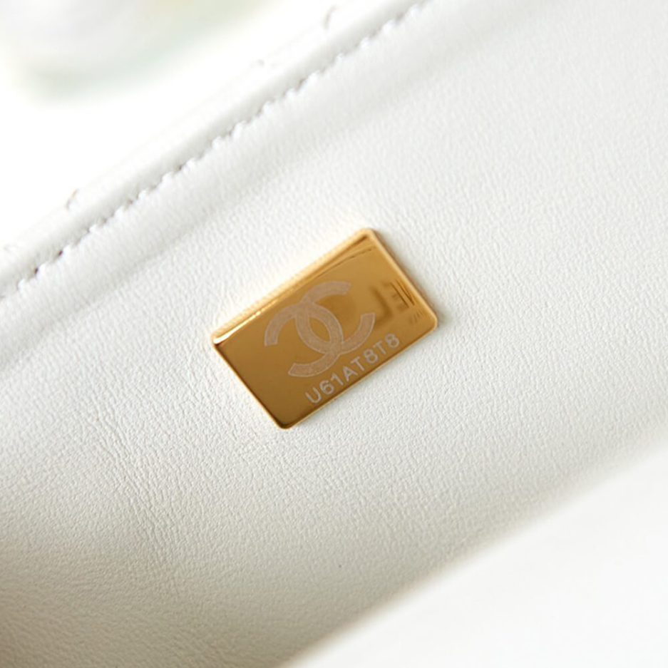 Ch**el mini flap with top handle