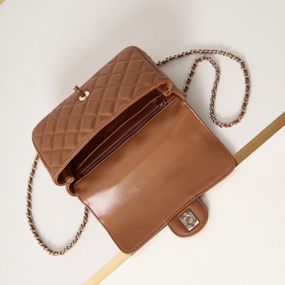 Ch**el mini flap with top handle