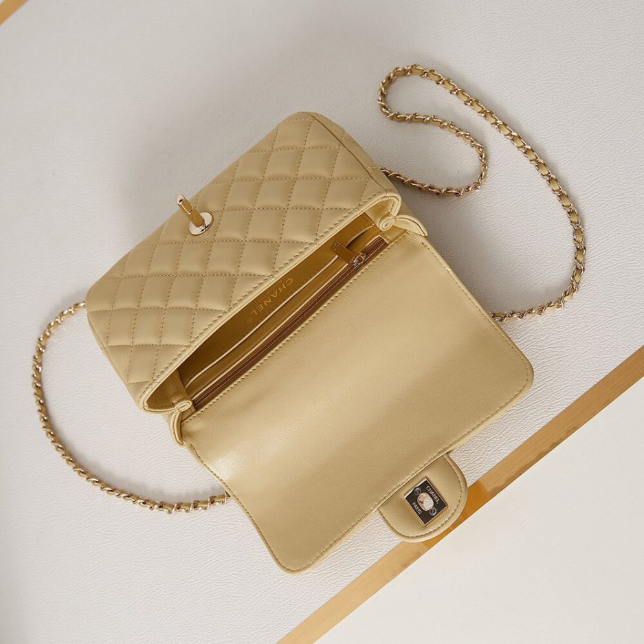 Ch**el mini flap with top handle