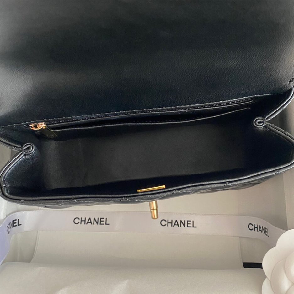 Ch**el mini flap with top handle