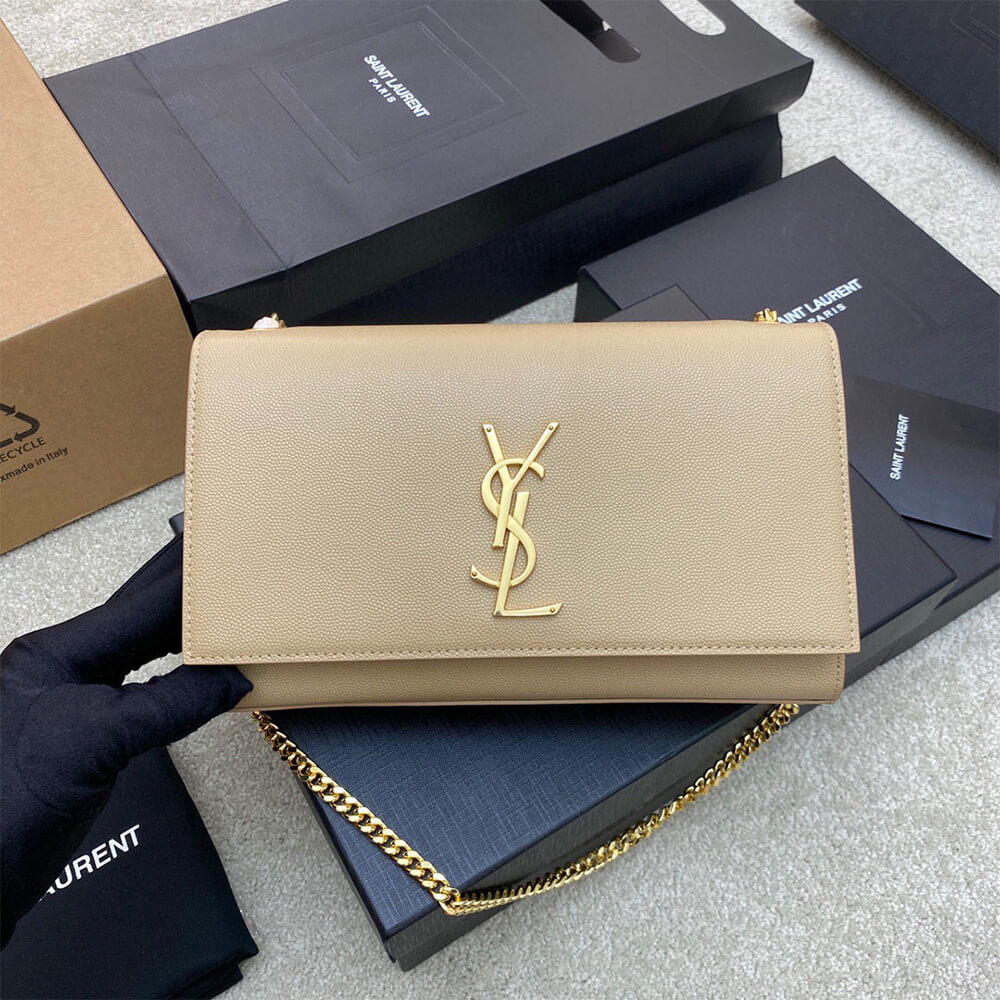 Y51 kate medium in grain de poudre embossed leather