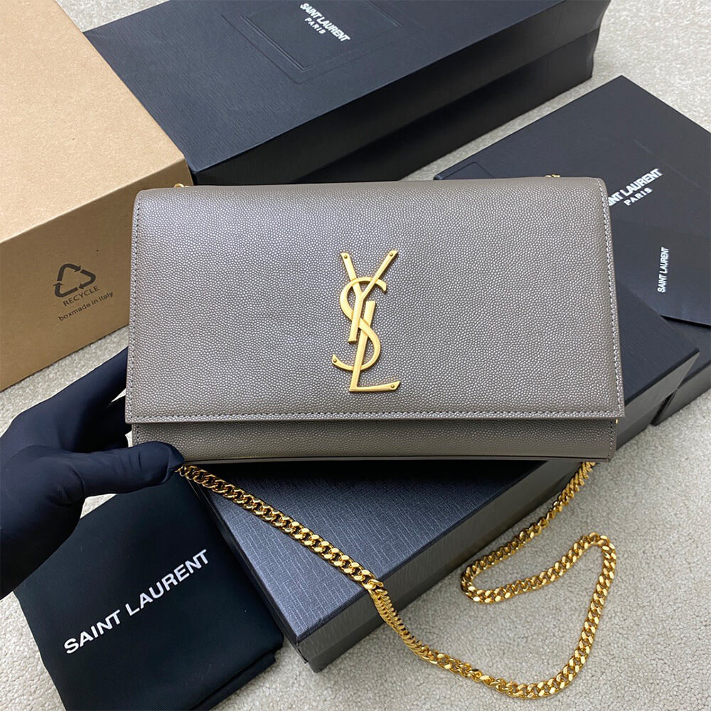 Y51 kate medium in grain de poudre embossed leather