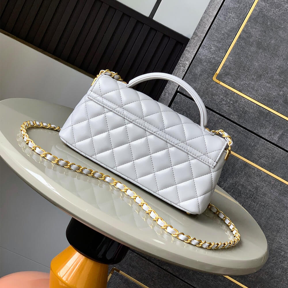 Ch**el mini flap bag with top handle(high-end grade)
