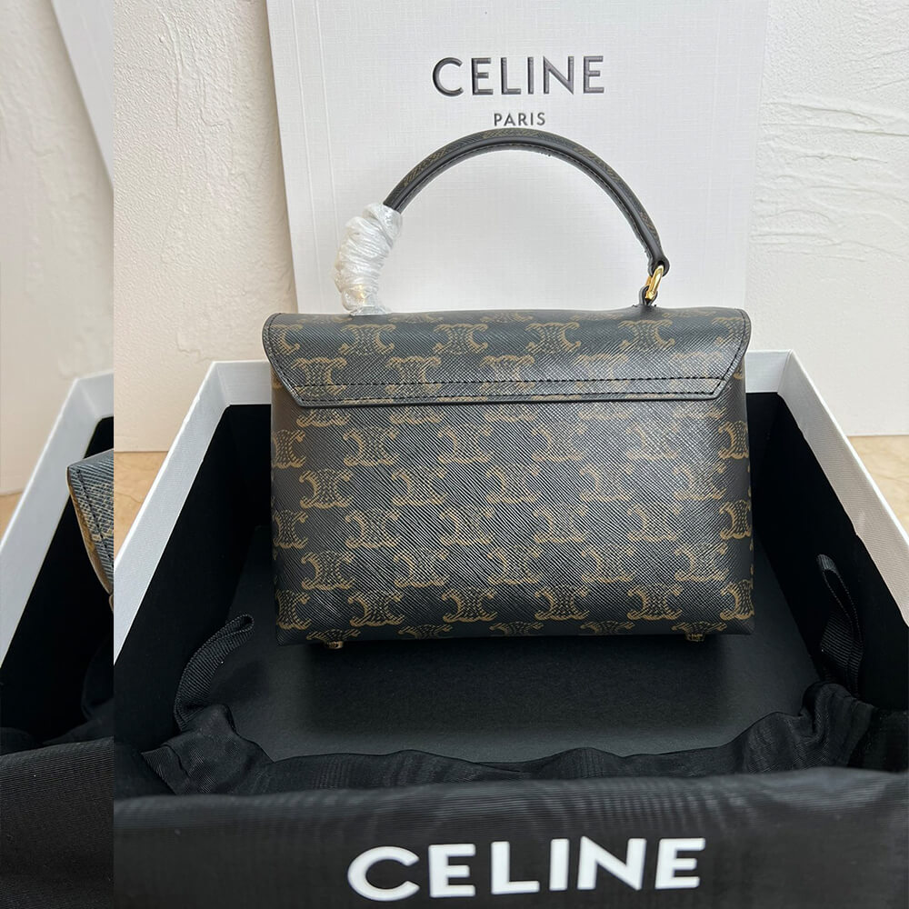 Ce1i*e teen nino bag in triomphe canvas