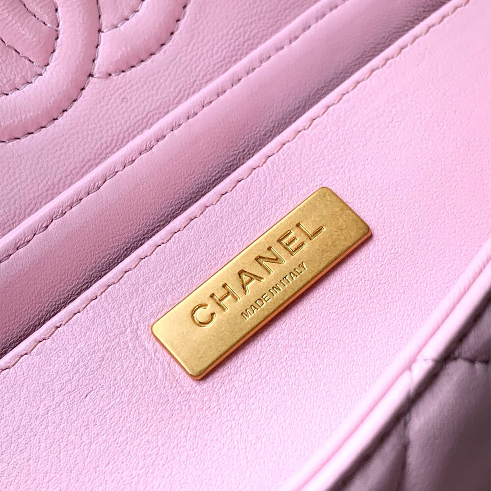 Ch**el mini flap bag with top handle(high-end grade)
