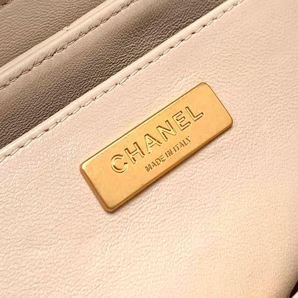Ch**el mini flap bag with top handle(high-end grade)