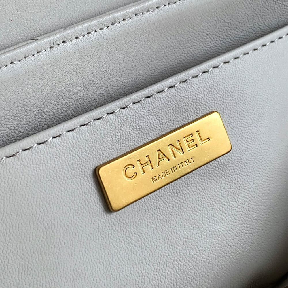 Ch**el small flap bag with top handle(high-end grade)