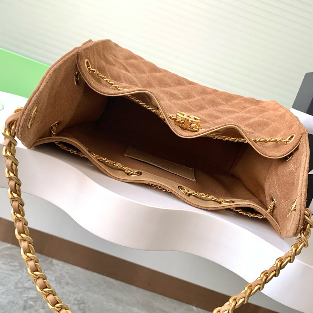 Ch**el 25 small handbag suede(high-end grade)