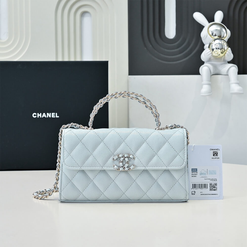 Ch**el flap phone holder with chain(high-end grade)